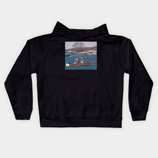 Cape Porpoise Maine Kids Hoodie by BeanME